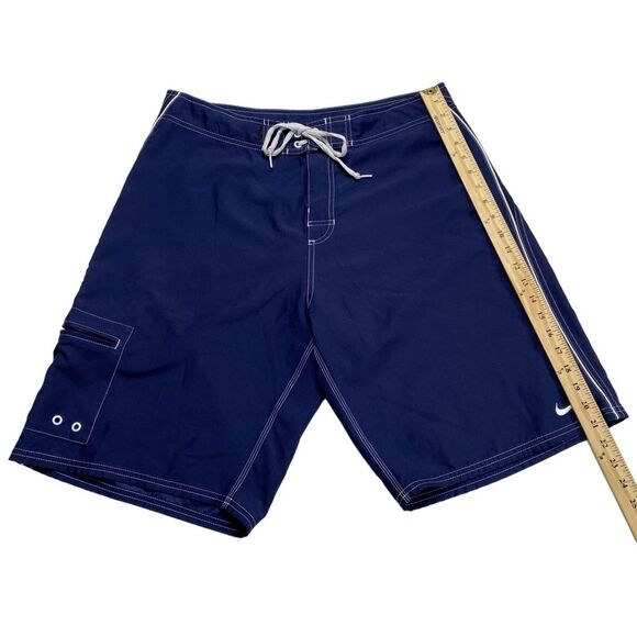Nike Swim Men’s Navy Blue Board Shorts Sz 34 - Picture 3 of 15